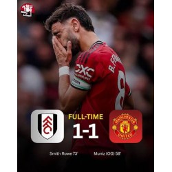 Manchester United remizoval na hřišti Fulhamu 1:1